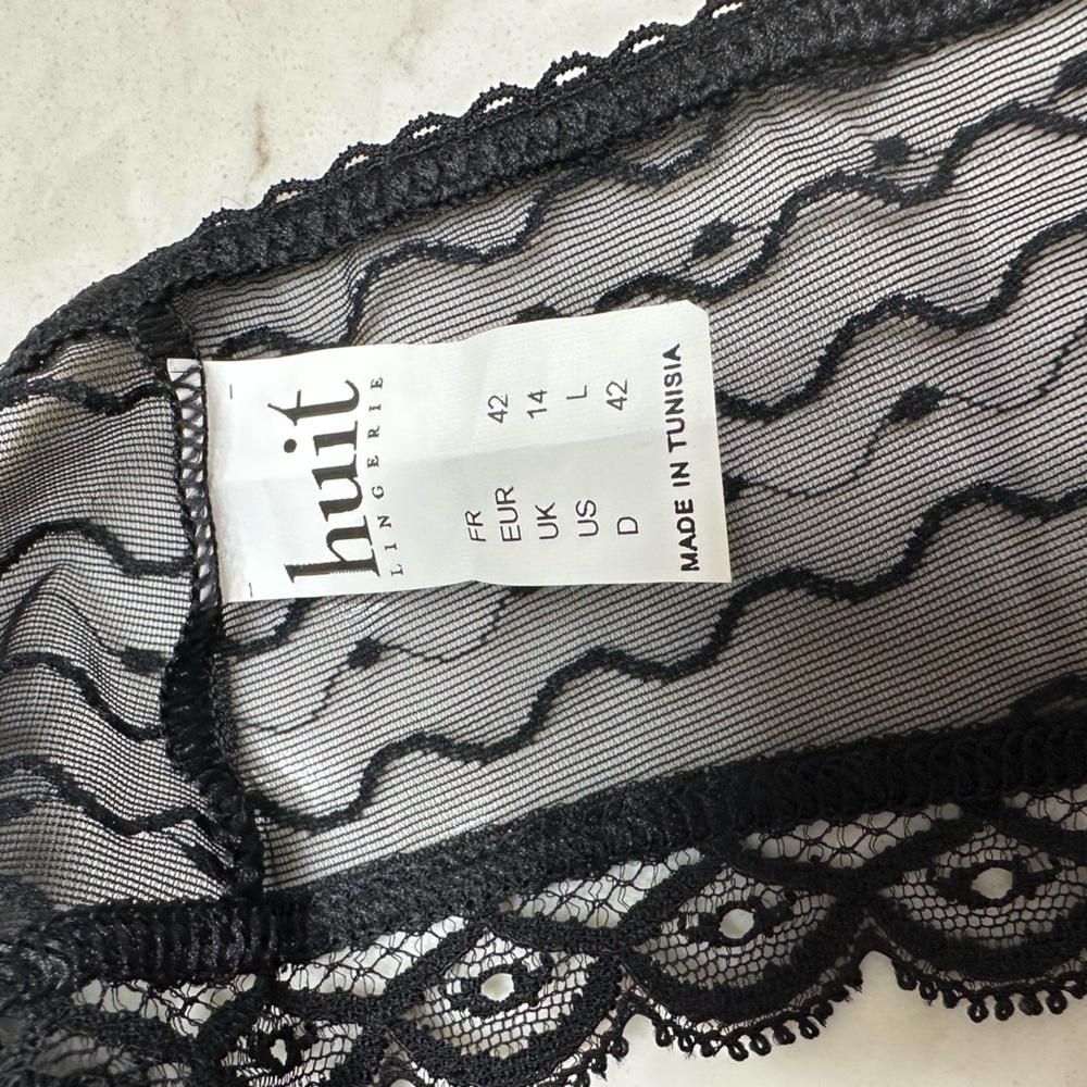 Chic Black Lace Women's Panties, NWT - Picture 7 of 7